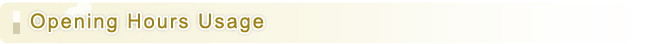 Opening Hours Usage